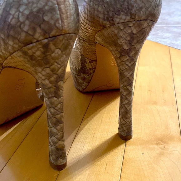 NEW Joan & David snakeskin leather Daquelia platform shoes - Picture 6 of 10